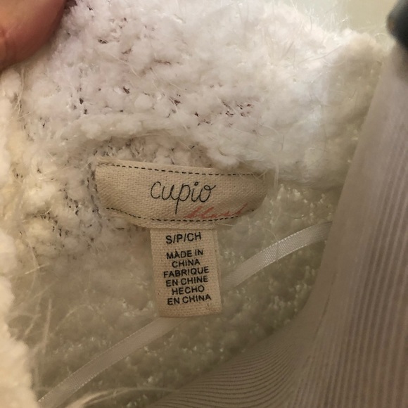 Cupio Oversized Fuzzy Striped Pullover Sweater - Picture 6 of 8